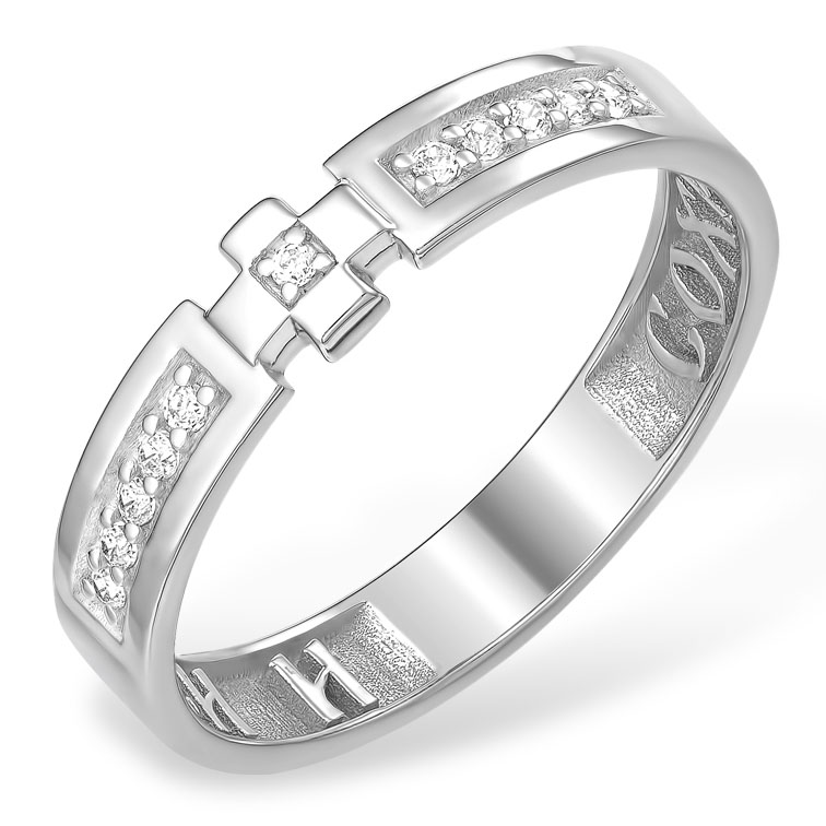 Кольцо, серебро, фианит, 10100111412-501